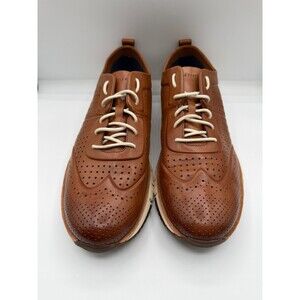 Cole Haan Men's ØriginalGrand Wingtip Oxford Sneaker Brown Leather Size 13M